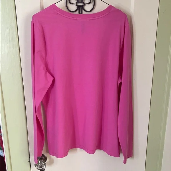 Lauren Ralph Lauren Pink Long Sleeve Tee - Picture 4 of 6